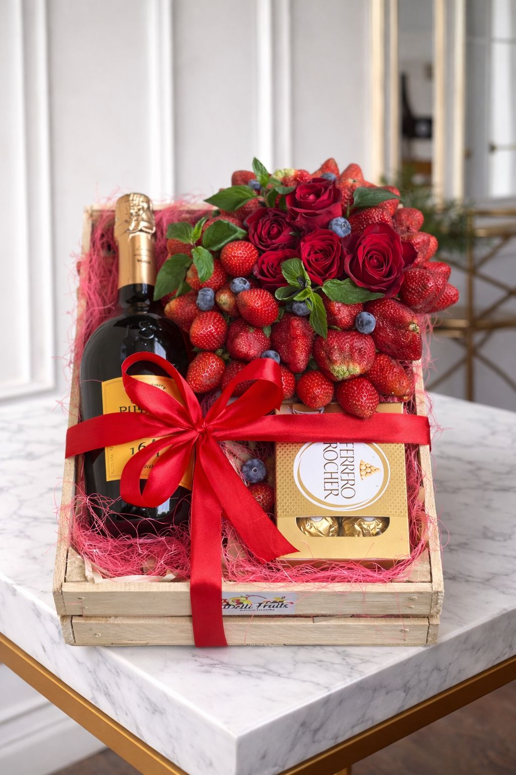 Cadou cu fructe „Nr. 11” — Eleganță Florală www.delligiftshop.md