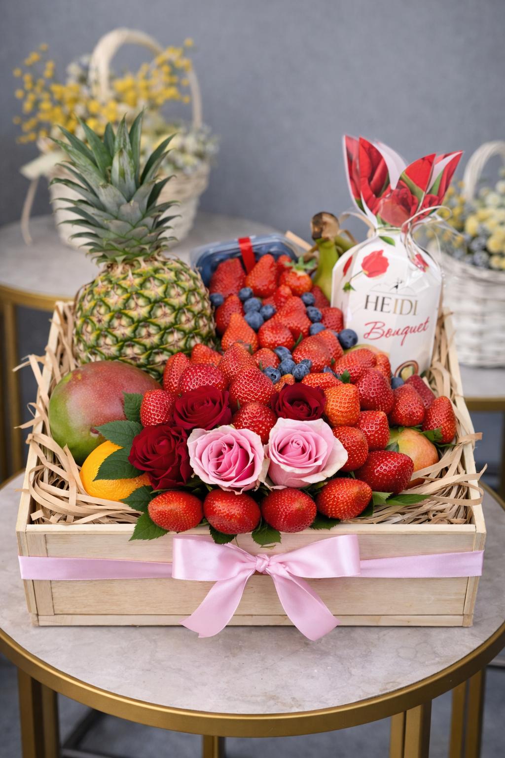Cadou cu fructe „Nr. 19” — Bouquet de Fructe www.delligiftshop.md