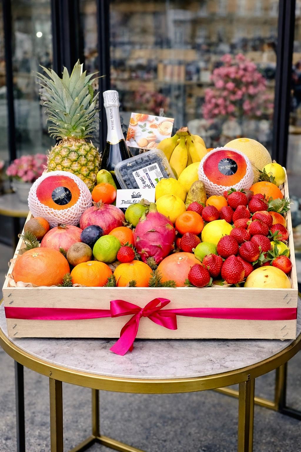 Cadou cu fructe „Nr. 21” — Abundență de Fructe www.delligiftshop.md