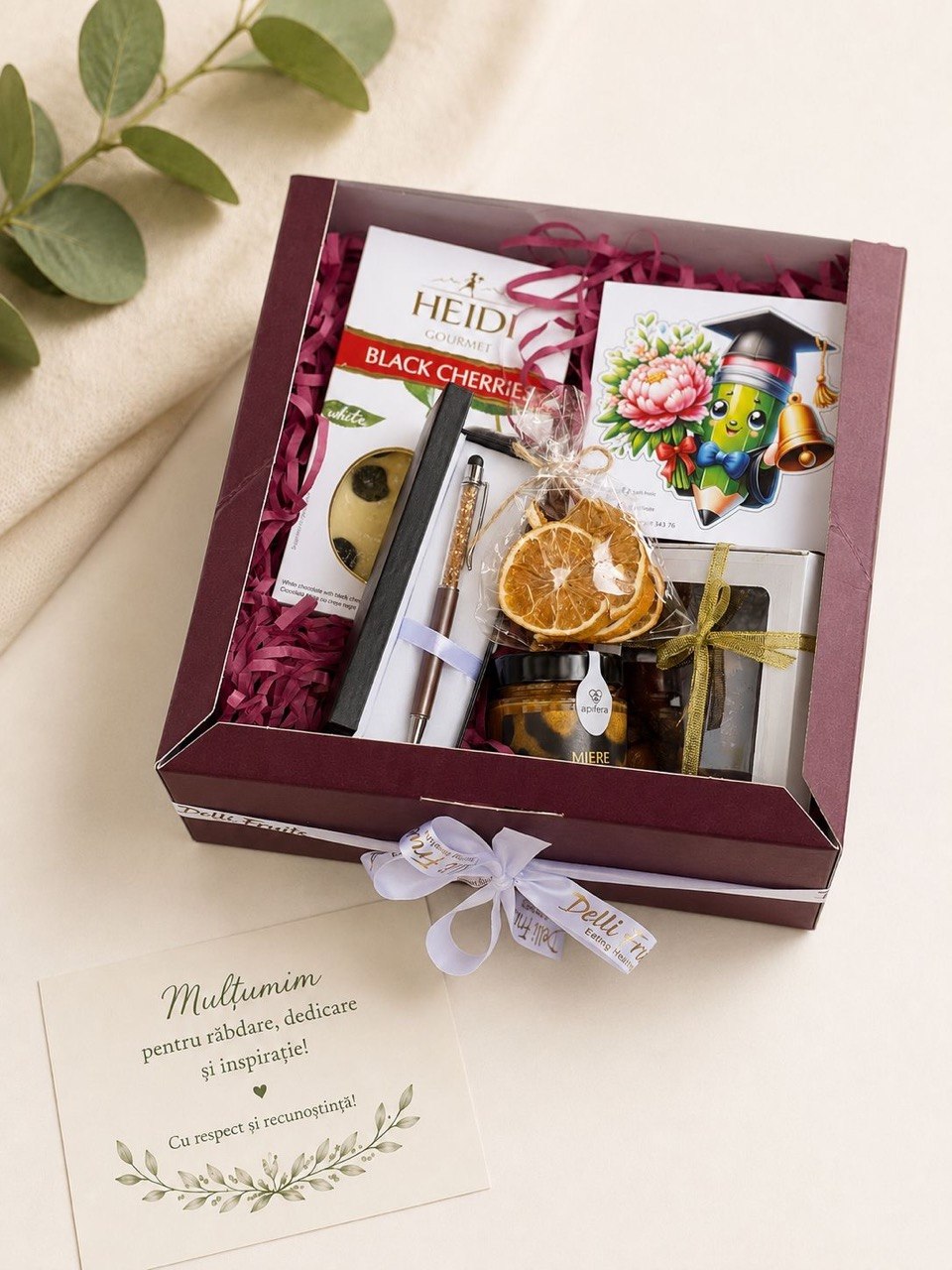 Cadou pentru profesori Nr. 30 — Gourmet & Stationery Box www.delligiftshop.md