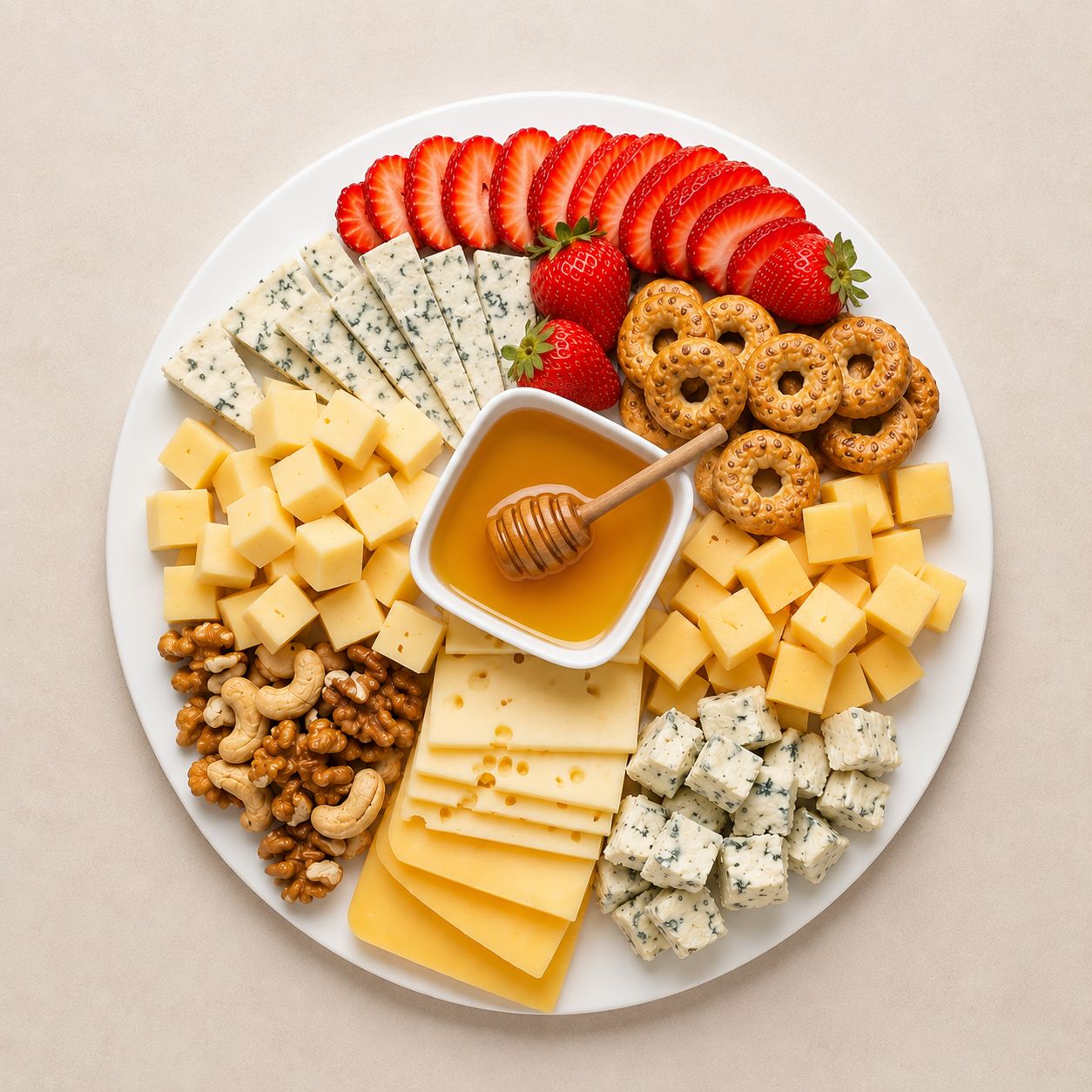 Platou Gourmet Nr. 18 — Selecție Premium Cheese & Fruit www.delligiftshop.md