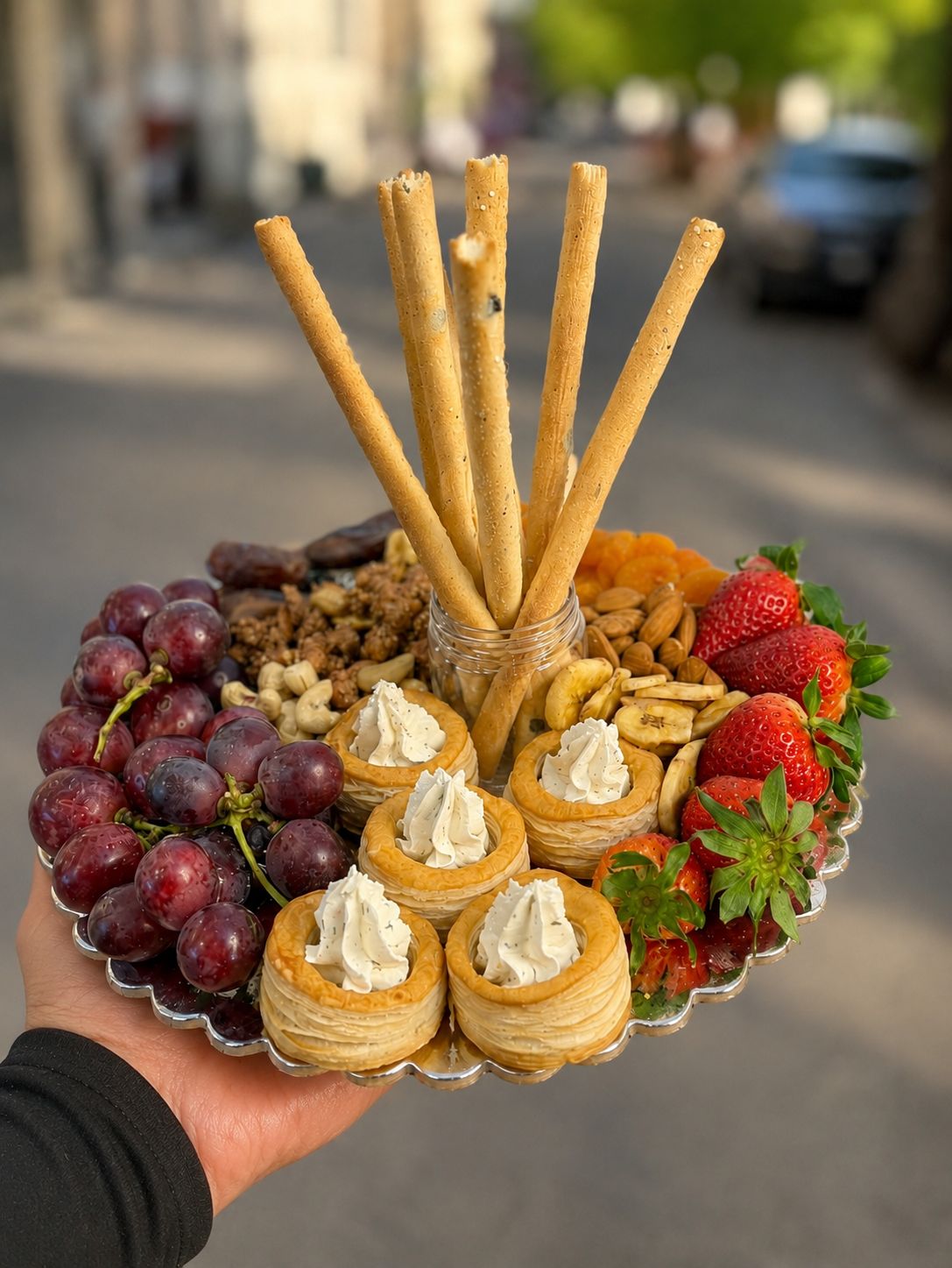 Platou Gourmet Nr. 19 — Selecție Appetizer & Fruit Party www.delligiftshop.md