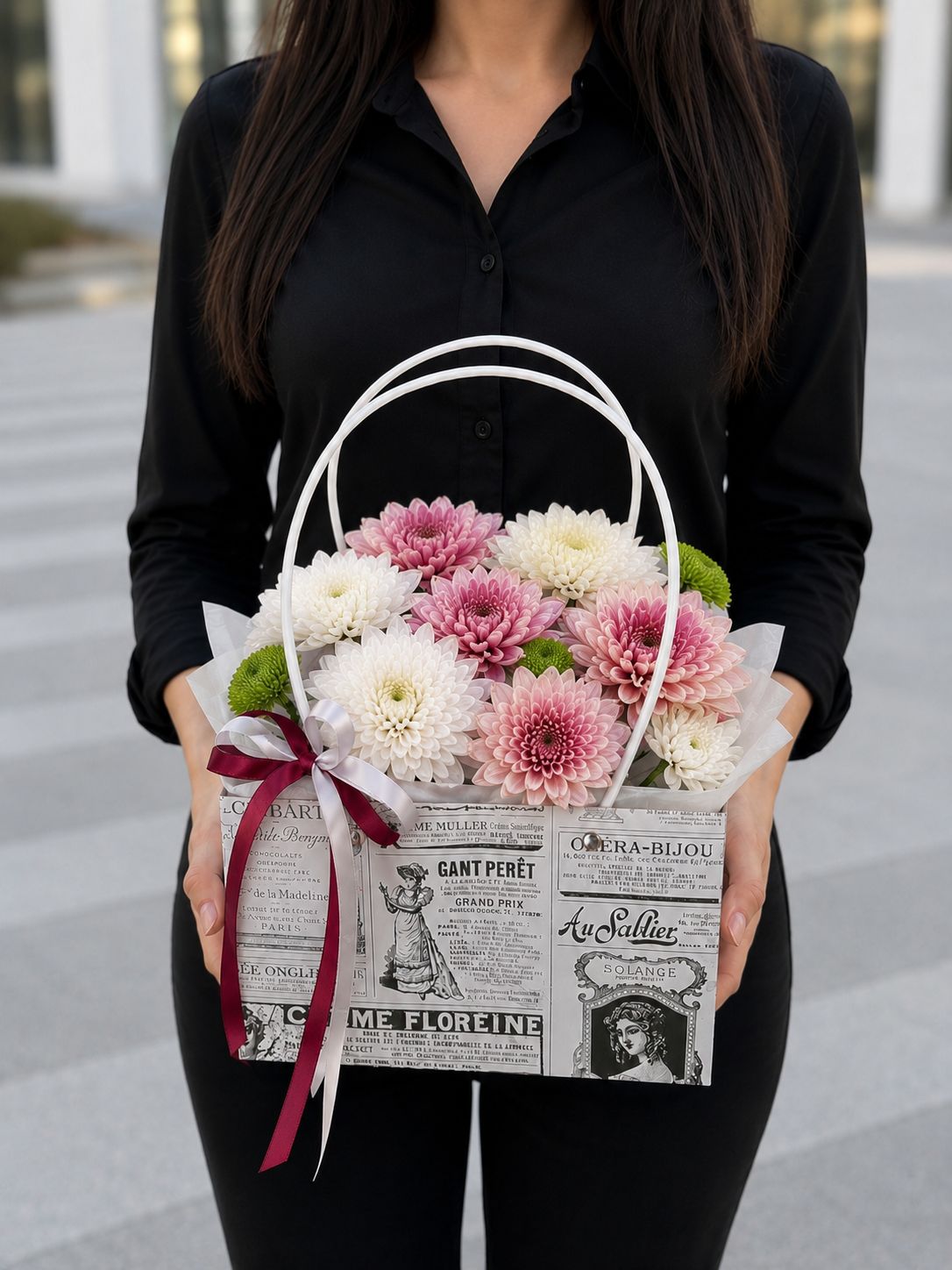 Aranjament Floral Nr. 5 — Eleganță Delicată în Nuanțe Pastel www.delligiftshop.md