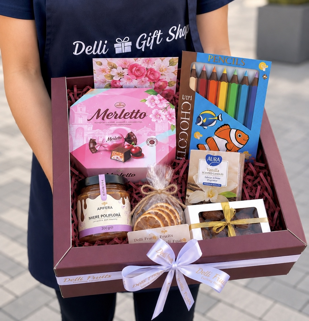 Cadou pentru profesori Nr. 91 — Dulce Recunoștință și Culoare www.delligiftshop.md