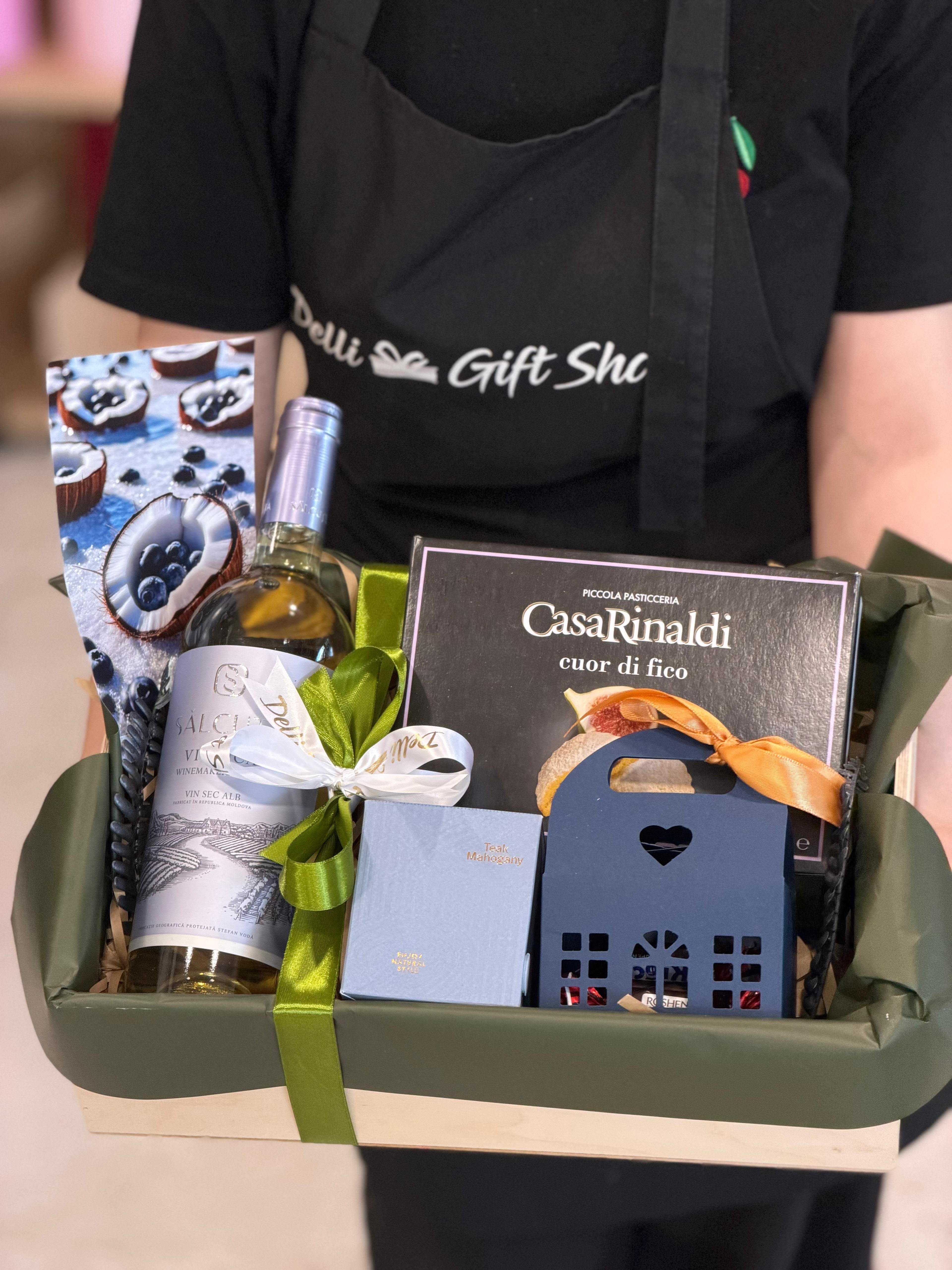 Cadou pentru ocazii Nr. 17 — Setul „Rafinament Verde” www.delligiftshop.md