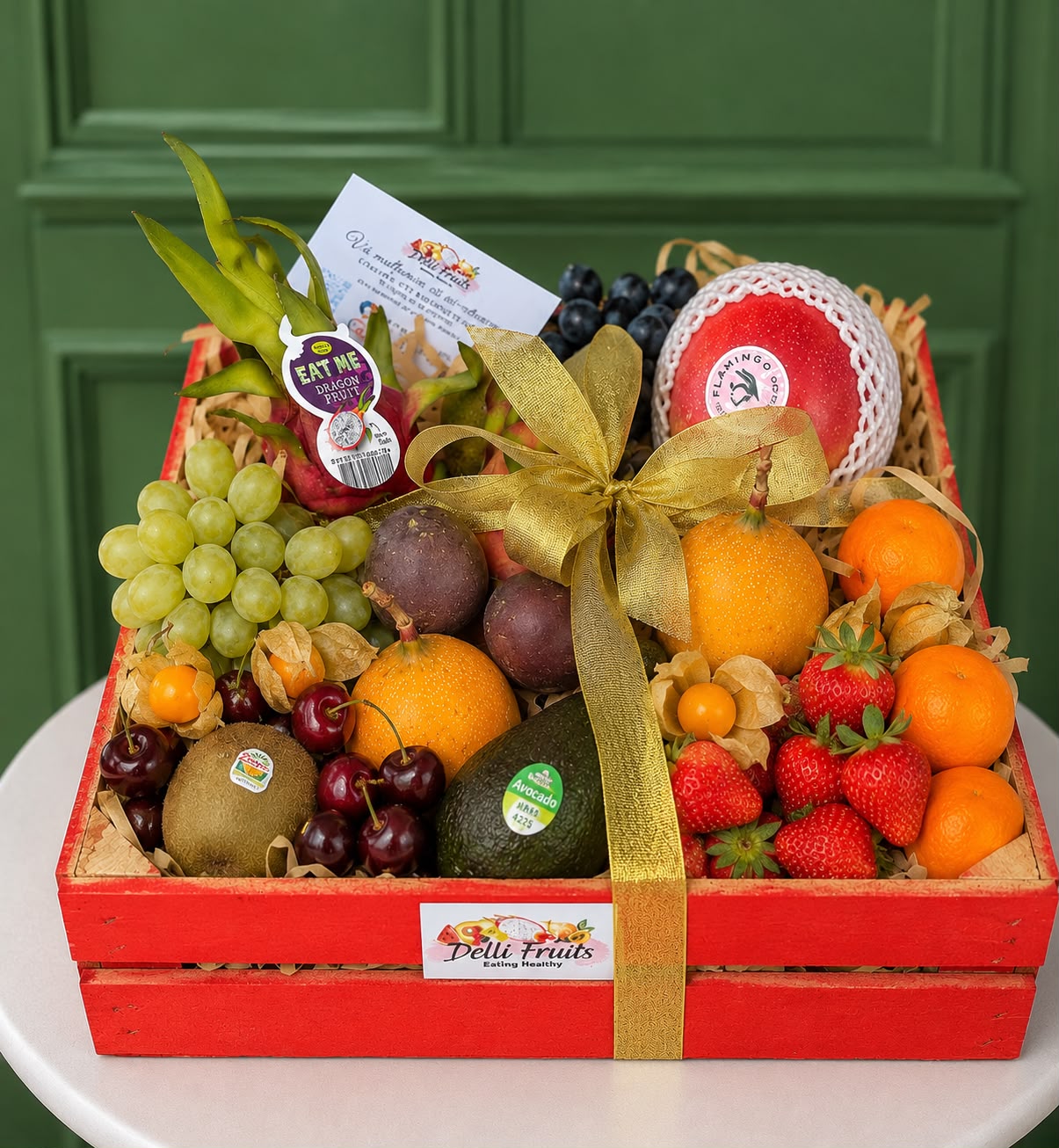 Cadou cu Fructe Nr. 53 – Prospețime Exotică & Răsfăț Natural www.delligiftshop.md