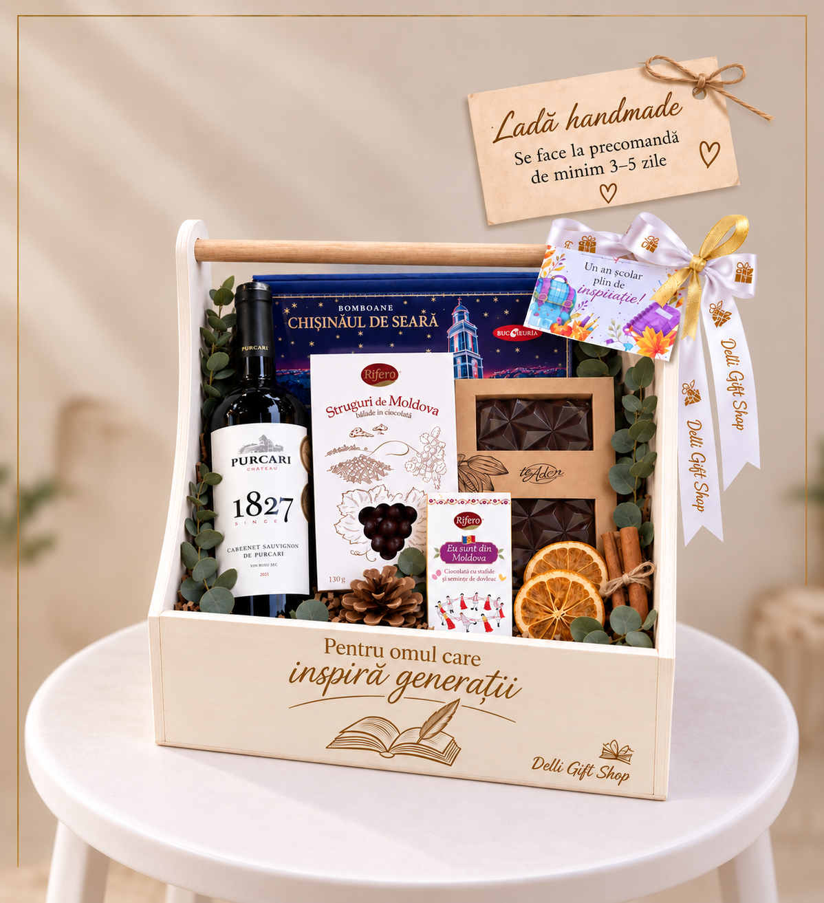 Cadou pentru profesori Nr. 196 – Lada Inspirației www.delligiftshop.md