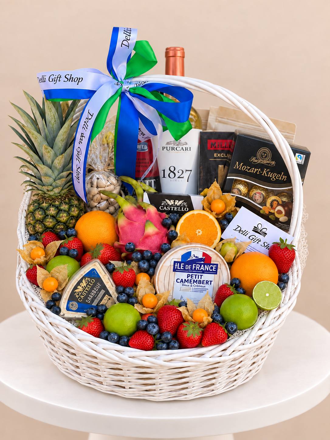 Cadou pentru profesori Nr. 63 — Coșul de Lux „Gourmet & Exotic” www.delligiftshop.md