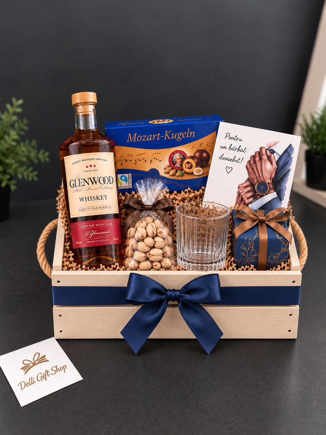 Cadou pentru Bărbați Nr. 76 – Whisky & Delicii Fine www.delligiftshop.md