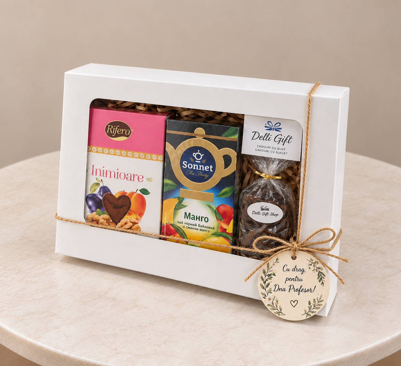 Cadou pentru Profesori Nr. 207 – „Un Gând Dulce de Mulțumire” www.delligiftshop.md